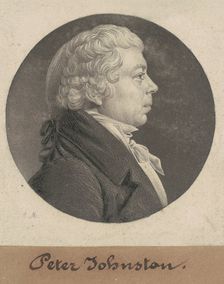 Peter Johnston, Jr., 1808. Creator: Charles Balthazar Julien Févret de Saint-Mémin