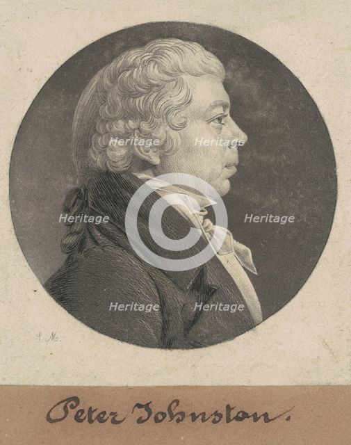 Peter Johnston, Jr., 1808. Creator: Charles Balthazar Julien Févret de Saint-Mémin.