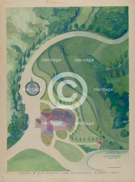 Peter K. Knapp Estate, c. 1936. Creator: George Stonehill.