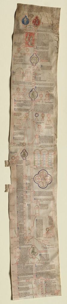 Peter of Poitier's "Compendium Historiae in Genealogia Christi" (pair), c. 1220. Creator: Unknown