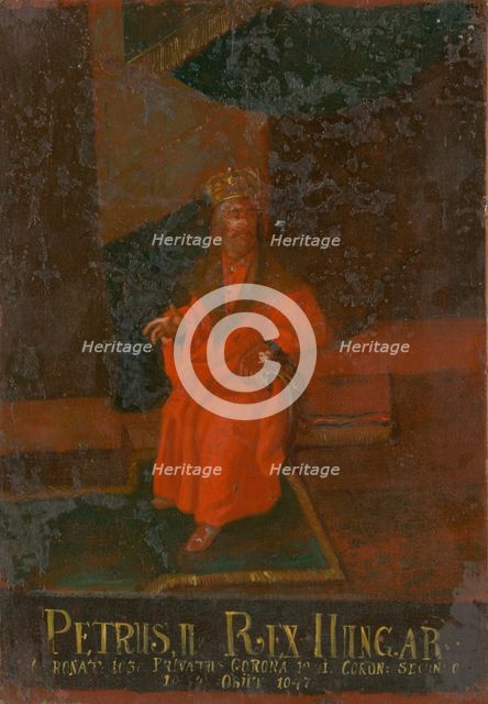 Peter Orseolo, King of Hungary, First half of the 18th cent.. Creator: Anonymous.