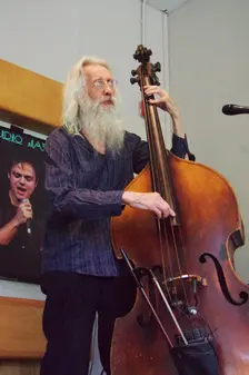 Peter Morgan, Mike Piggott’s Hot Club Trio, The Hawth, Crawley, West Sussex, 20 July 2025. Creator: Brian O'Connor