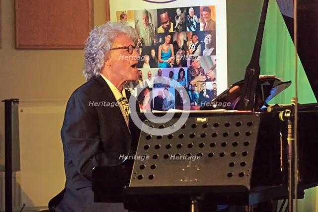 Peter Malinverni, Anais Reno Quartet, Watermill Jazz Club, Dorking, Surrey, July 2024. Creator: Brian O'Connor.