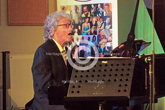 Peter Malinverni, Anais Reno Quartet, Watermill Jazz Club, Dorking, Surrey, July 2024. Creator: Brian O'Connor.