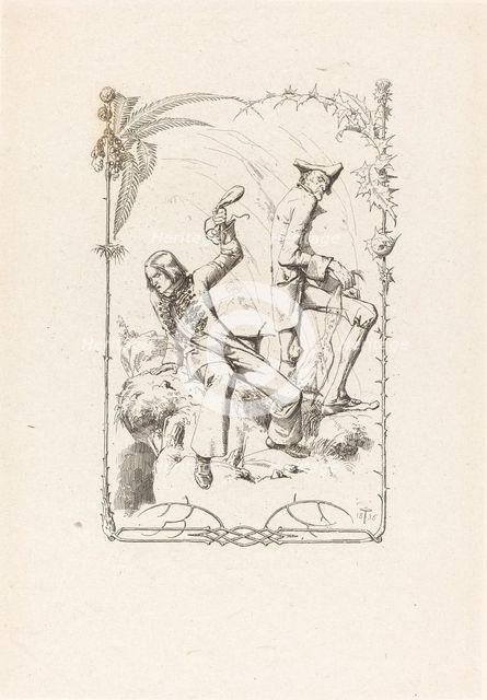 Peter Schlemihl with the Bag of Money, 1836. Creator: Adolf Schrödter.