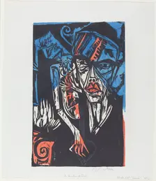 Peter Schlemihls wundersame Geschichte: Kämpfe. Qualen der Liebe..., 1915. Creator: Ernst Kirchner