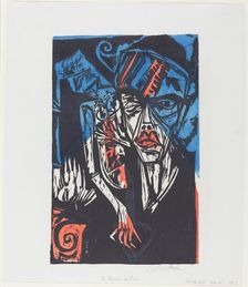 Peter Schlemihls wundersame Geschichte: Kämpfe. Qualen der Liebe..., 1915. Creator: Ernst Kirchner