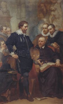 Peter Paul Rubens in his Studio, (c1620s), 1862-1872. Creator: Nicaise de Keyser