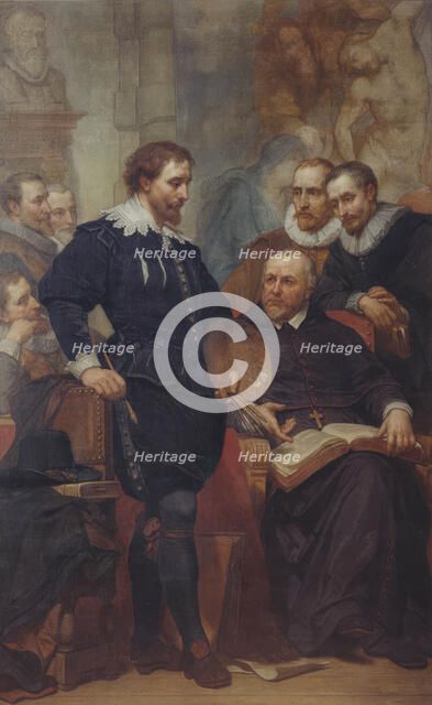 Peter Paul Rubens in his Studio, (c1620s), 1862-1872. Creator: Nicaise de Keyser.