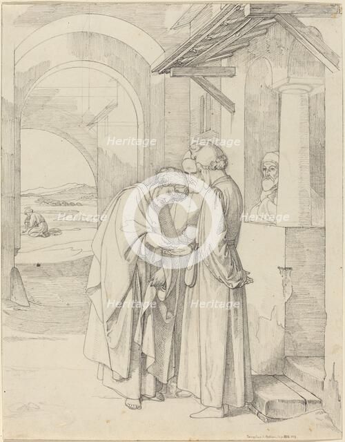 Peter Paying the Temple Tax, 1820/1821. Creator: Gustav Heinrich Nacke.
