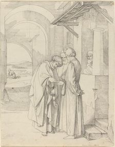 Peter Paying the Temple Tax, 1820/1821. Creator: Gustav Heinrich Nacke