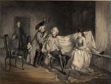 Peter Peebles capturing Allan Fairford, c1870s. Creator: Robert Anderson