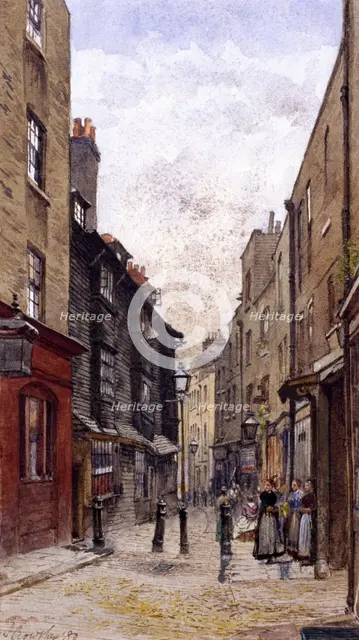 Peter's Lane, Clerkenwell, London, 1880. Artist: John Crowther