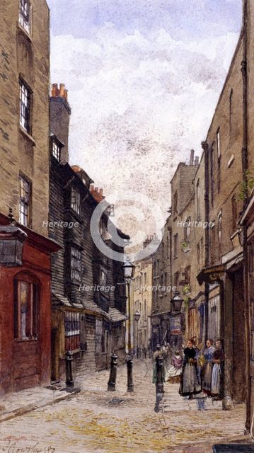 Peter's Lane, Clerkenwell, London, 1880. Artist: John Crowther