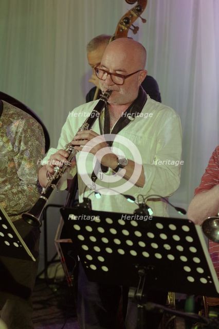 Peter Whyman, Alan Wakeman Nonet, Watermill Jazz Club, Dorking, Surrey, 2022. Creator: Brian O'Connor.
