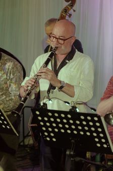 Peter Whyman, Alan Wakeman Nonet, Watermill Jazz Club, Dorking, Surrey, 2022. Creator: Brian O'Connor