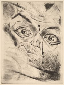 Peter with a Gunshot Wound in His Forehead, 1918. Creator: Walter Gramatté