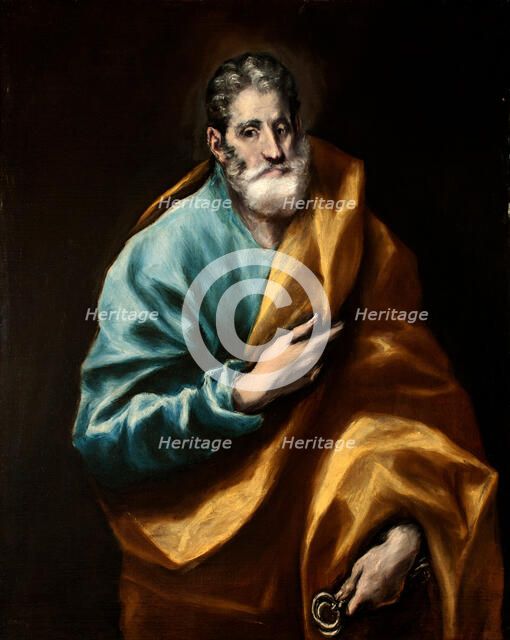 Peter the Apostle. Artist: El Greco, Dominico (1541-1614)
