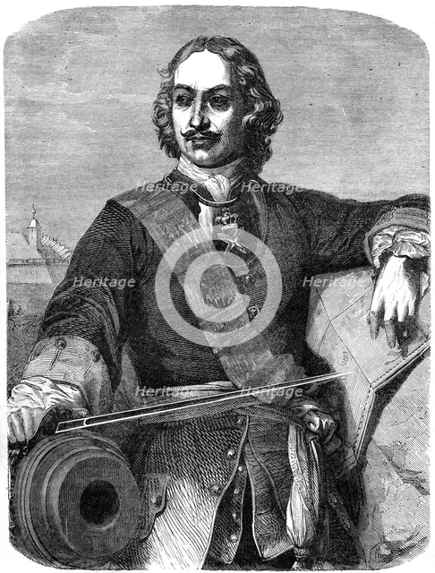 Peter the Great (1672-1725), 19th century. Artist: Unknown
