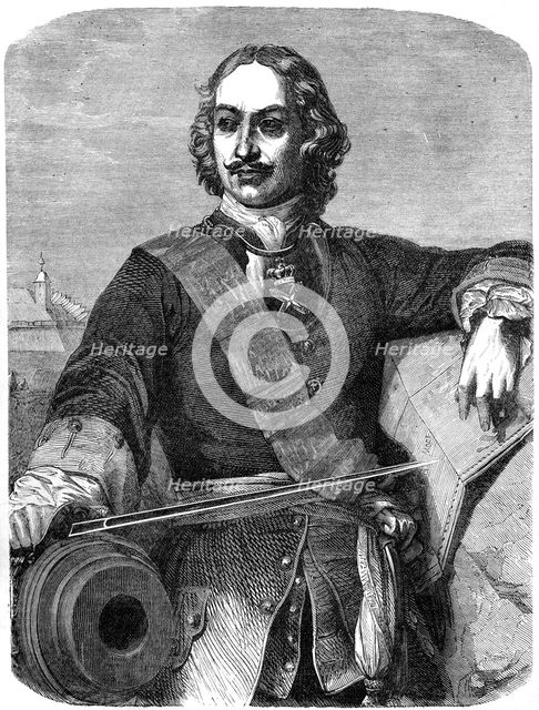 Peter the Great (1672-1725), 19th century. Artist: Unknown