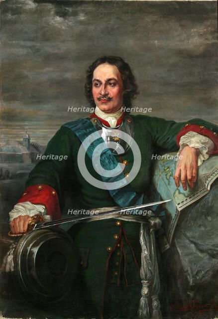 Peter the Great (After Hippolyte Delaroche), 1914. Artist: Bezler-Ciszewska, Henryka  