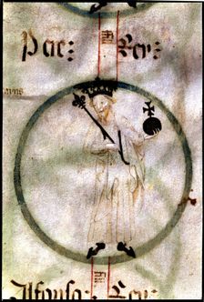 Peter The Great II of Catalonia and III of Aragón (1239-1285), son of King James I, miniature …