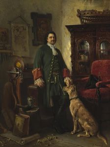 Peter the Great in His Studio, 1870. Creator: Konstantin Makovsky