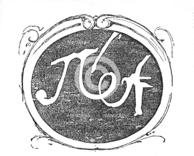 Peter the Great's Signature in Luther's room, Wittenberg, 1883. Creator: Unknown.