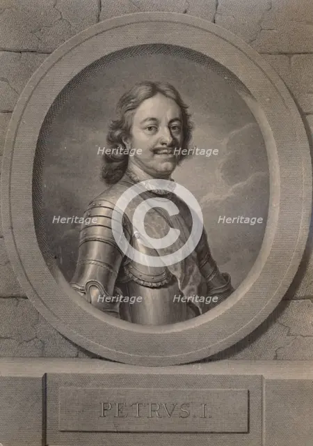 Peter the Great, Tsar of Russia, 18th century (1894). Artist: Johann Friedrich Bause.
