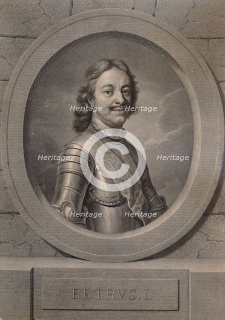 Peter the Great, Tsar of Russia, 18th century (1894). Artist: Johann Friedrich Bause.