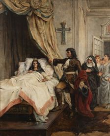 Peter the Great visiting Madame de Maintenon in 1717, End of 19th cen.. Creator: Champ-Renaud, Thérèse de (1861-1921)