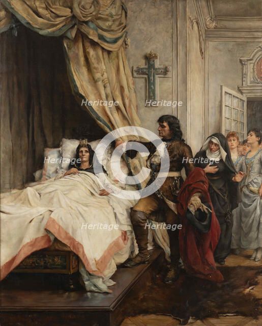 Peter the Great visiting Madame de Maintenon in 1717, End of 19th cen.. Creator: Champ-Renaud, Thérèse de (1861-1921).