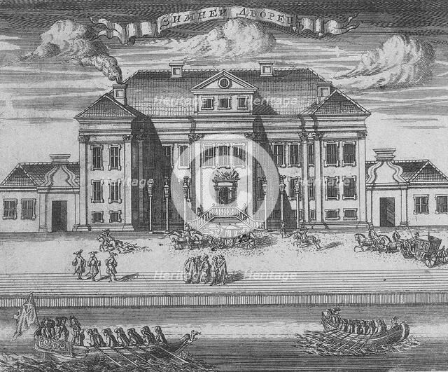 Peter the Great's Winter Palace, 1716-1717. Artist: Zubov, Alexei Fyodorovich (1682-after 1750)