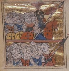 Peter the Hermit leading the Crusades, 1311. Creator: Unknown