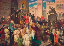 Peter the Hermit preaching the First Crusade, c1095 (1905)