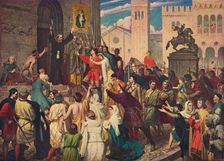 Peter the Hermit preaching the First Crusade, c1095 (1905)