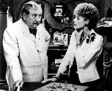 Peter Ustinov (1921- ), British actor, and Maggie Smith (1934- ), British actress, 1982