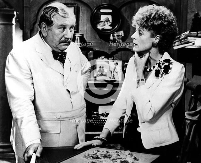 Peter Ustinov (1921- ), British actor, and Maggie Smith (1934- ), British actress, 1982. Artist: Unknown