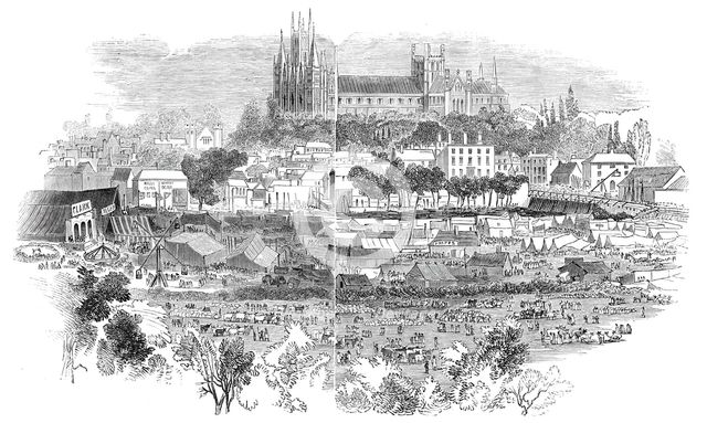 Peterborough Bridge Fair, 1844. Creator: Unknown.