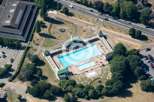 Peterborough Lido, Cambridgeshire, 2018. Creator: Emma Trevarthen.