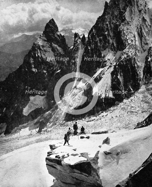 Peteret ridge, Mont Blanc, France, early 20th century. Artist: Unknown