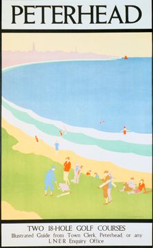 Peterhead London & North Eastern Railway (LNER) poster, c1930. Creator: JL Carstairs