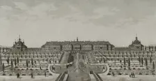 Peterhof Palace near Saint Petersburg, Russia, 1839. Creator: Augustin François Lemaitre