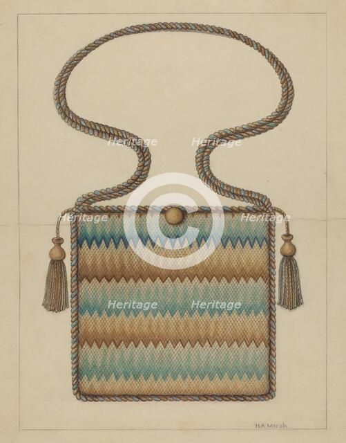 Petipoint Bag, c. 1937. Creator: Herbert Marsh.
