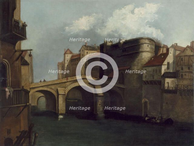 Petit-Châtelet and the Petit-Pont, around 1660, current 4th and 5th arrondissements, c1655-1665. Creator: Unknown.