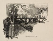 Petit bras de Seine au Pont Neuf. Creator: Auguste Louis Lepère (French, 1849-1918)
