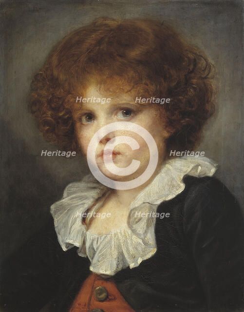 Petit Garçon au gilet rouge, c.1775. Creator: Jean-Baptiste Greuze.