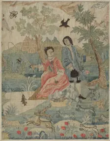Petit Point Embroidery, c. 1937. Creator: Phyllis Dorr