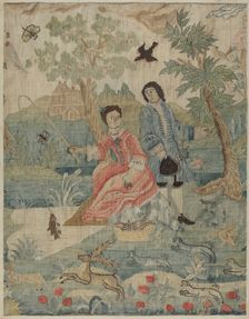 Petit Point Embroidery, c. 1937. Creator: Phyllis Dorr