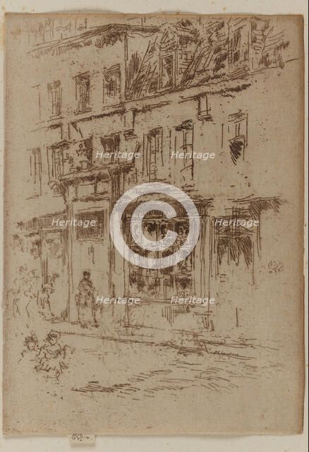Petite Rue au Beurre, Brussels, 1887. Creator: James Abbott McNeill Whistler.